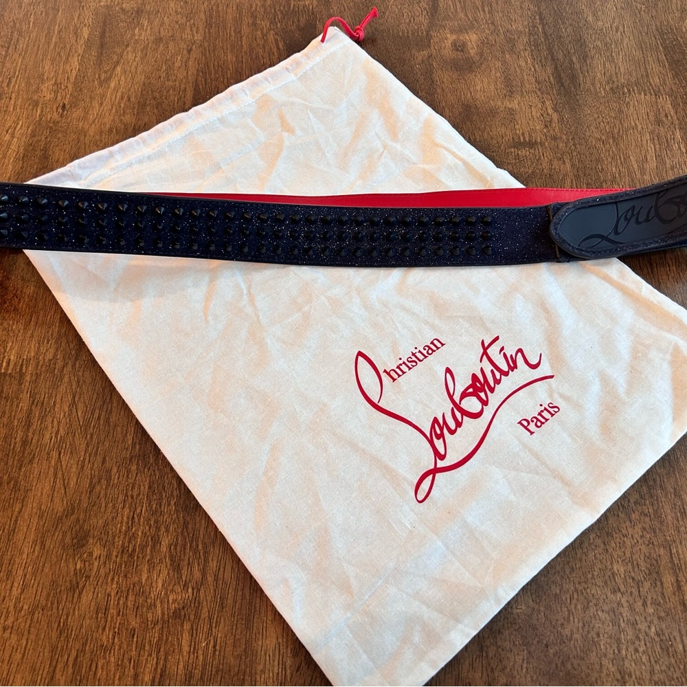 Christian Louboutin Blue Belt Accessories